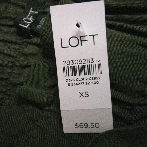 NWT loft FLUID PULL ON CARGO PANTS Vibrant olive - Picture 7 of 10